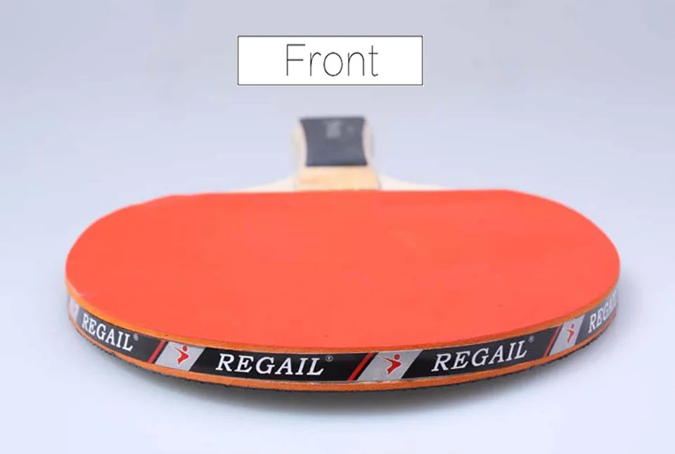 Pair of long Handle table tennis rackets suit for offensive racquet sports pingpong paddles finished carbon with 3 free Balls | Спорт и
