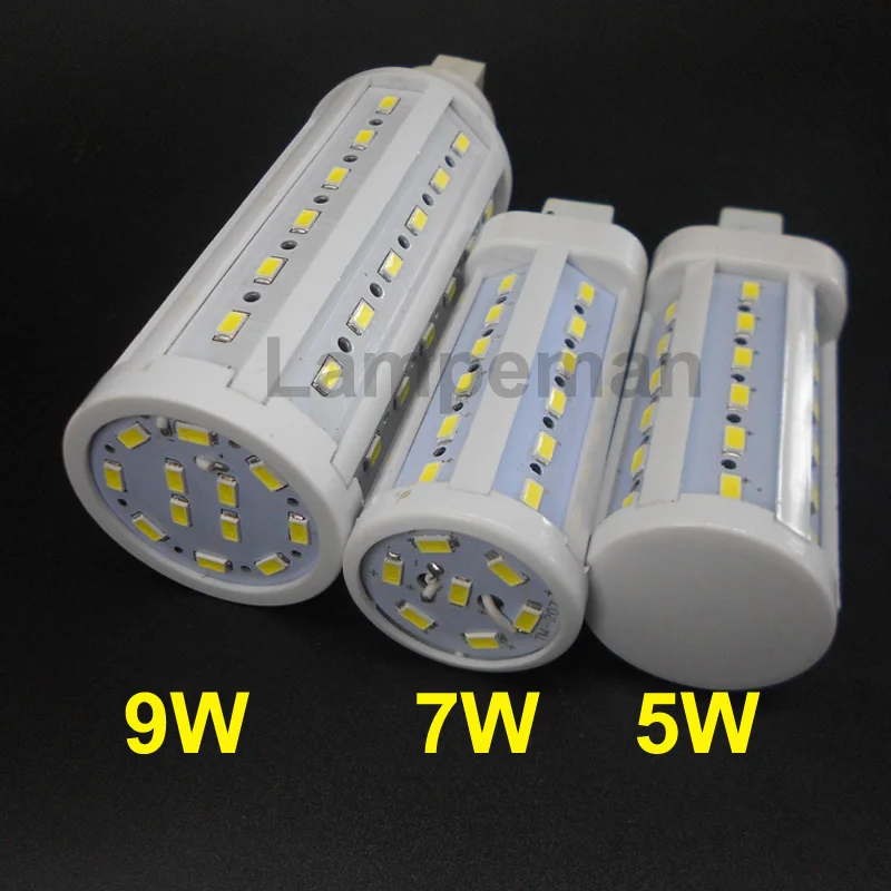 Светодиодсветодиодный лампа g24 светодиодная реальная мощность 5 вт 6 7 9 10 SMD5730 2