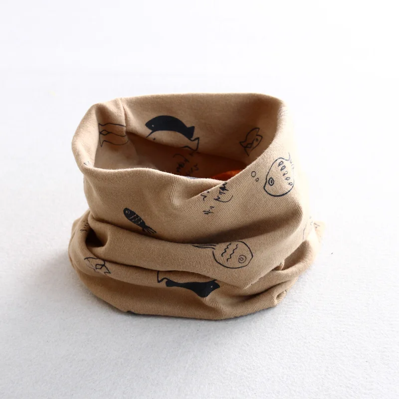 Детский шарф из 100% хлопка мягкие шарфы для мальчиков и девочек с рисунком Совы