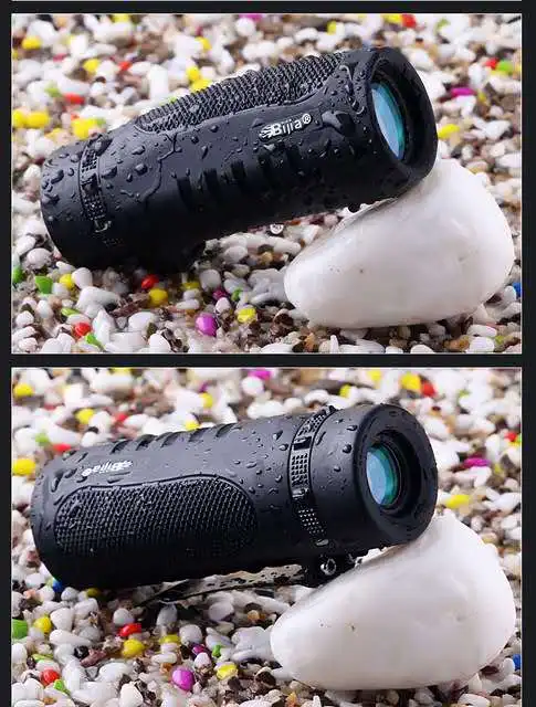 BIJIA 10x42 высокое качество одиночный фокус оптический объектив Монокуляр нескользящий Карманный телескоп Охота Кемпинг путешествия Зрительная труба инструменты