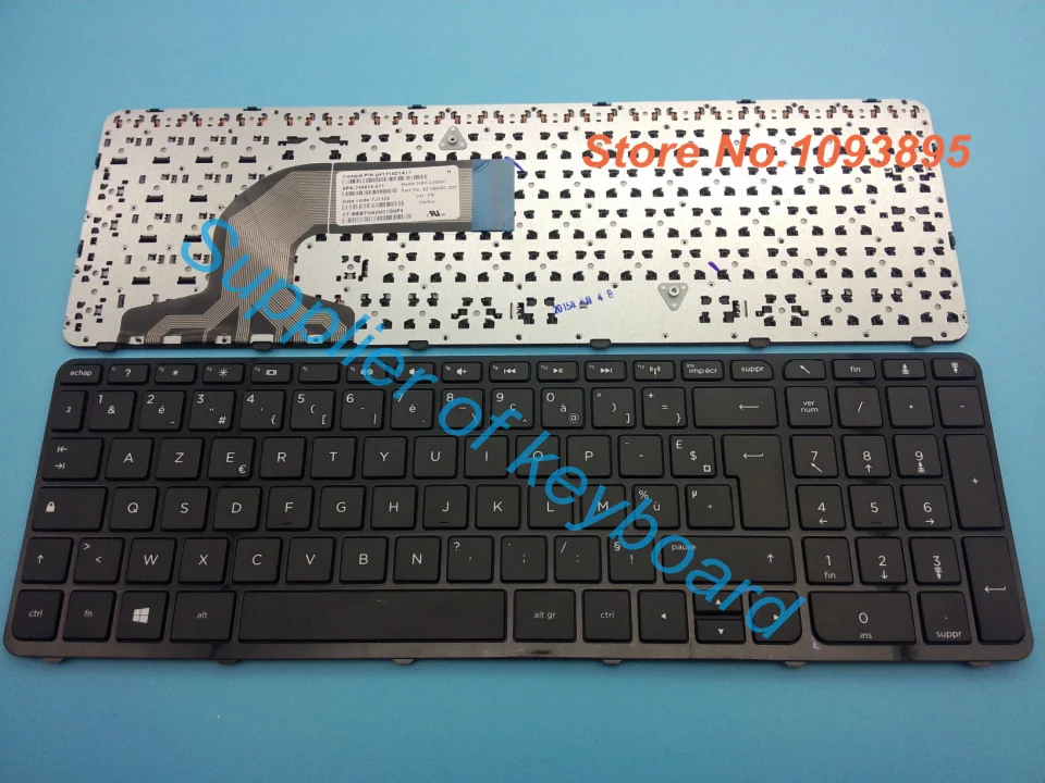 

NEW AZERTY French keyboard for HP Pavilion Touchsmart 15-e051ek 15-E000 15-N000 15-N 15-E Laptop French With frame 719853-051