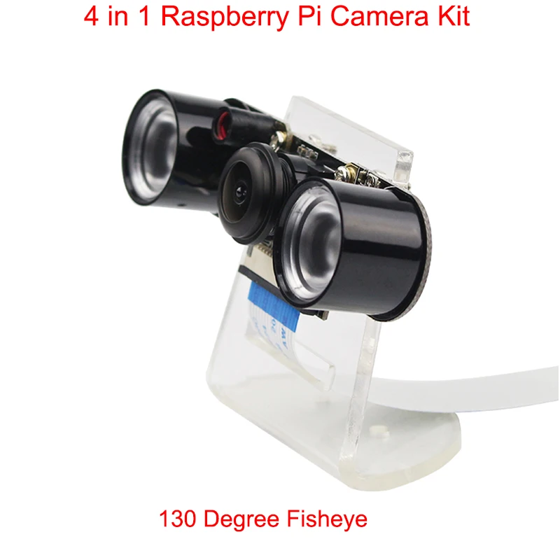 Raspberry Pi 3 B+ модуль камеры OV5647 рыбий глаз широкоугольный фокусное расстояние камеры Регулируемый для дверной звонок монитор модуль камеры DIY