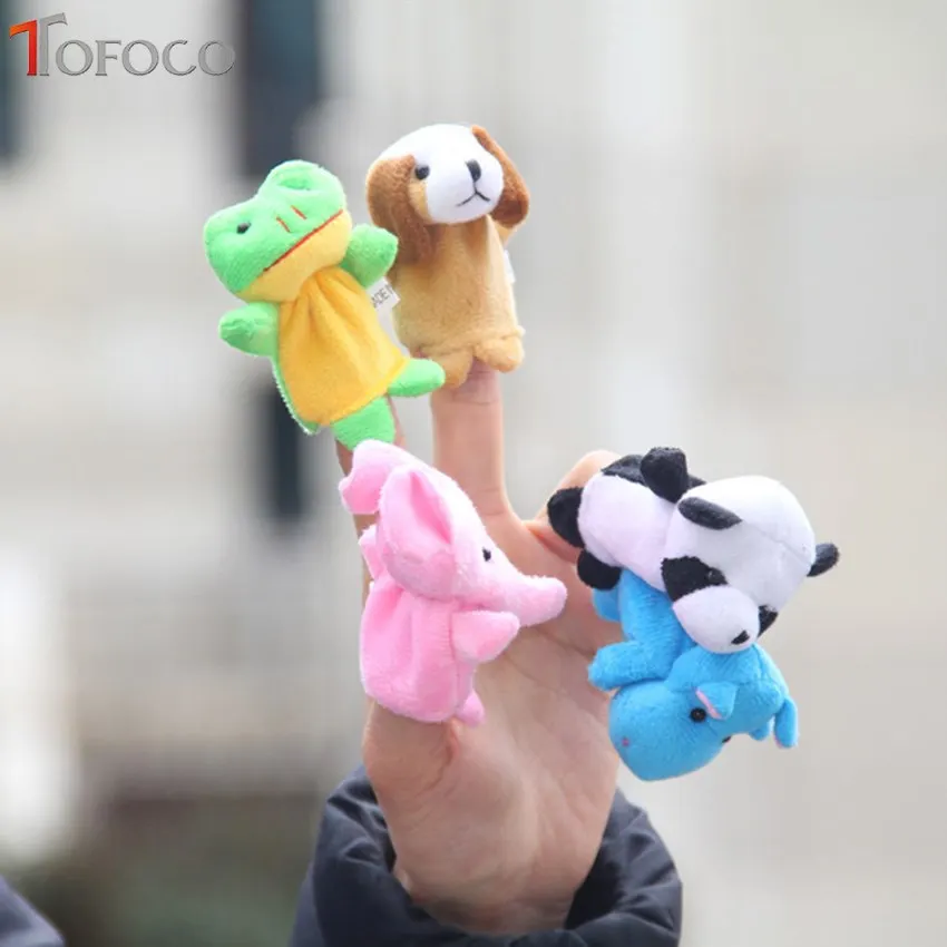 TOFOCO 10 шт./компл. кукла на палец игрушка животное для детей искусственная рыба
