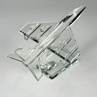 new pattern crystal fighter model miniature glass airplane aircraft crafts gift office or home decoration
