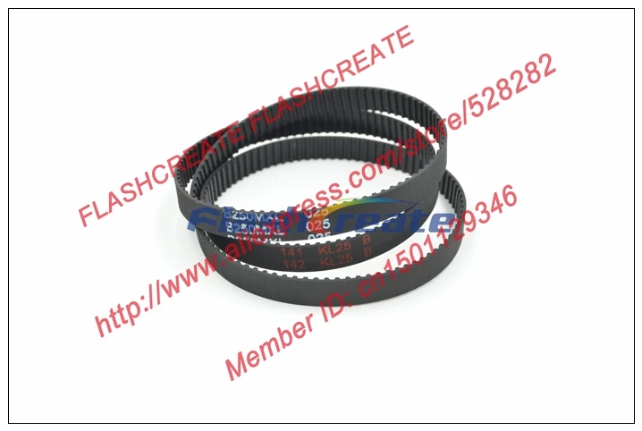 10pcs B250 MXL Timing Belt Teeth 250 Width 6.35mm Length 508mm=200" B250MXL Rubber Closed-Loop Synchronous Belt Fit MXL Pulley