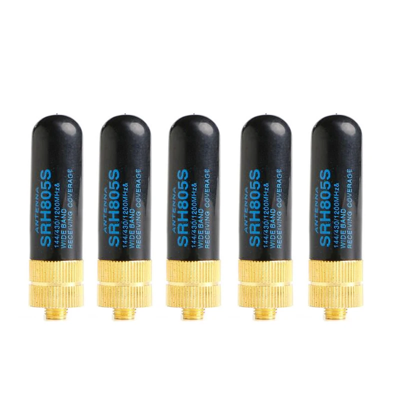 5pcs Baofeng Walkie Talkie Diamond SRH805S VHF UHF SMA-F Short Antenna for Baofeng UV-5R BF-888S UV-82 GT-3 H777 Two-way Radio