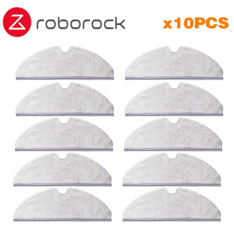 Основная щетка+ HEPA фильтр+ боковая щетка+ Швабра Ткань для xiaomi вакуум 2 roborock s50 аксессуары xiaomi Робот Запчасти для пылесоса - Цвет: MOP10PCS