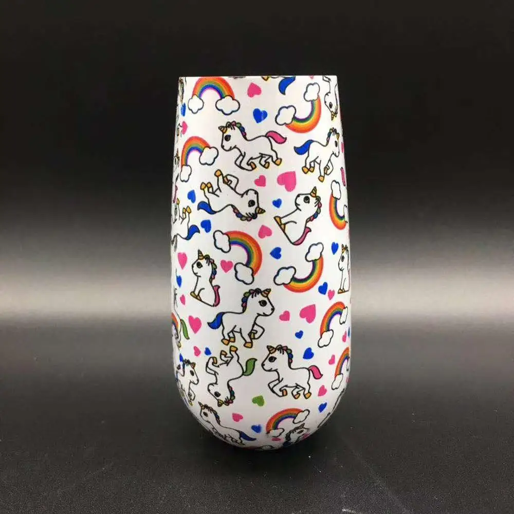 6 унций флейта вина стеклянная кружка из нержавеющей стали с двойными стенками