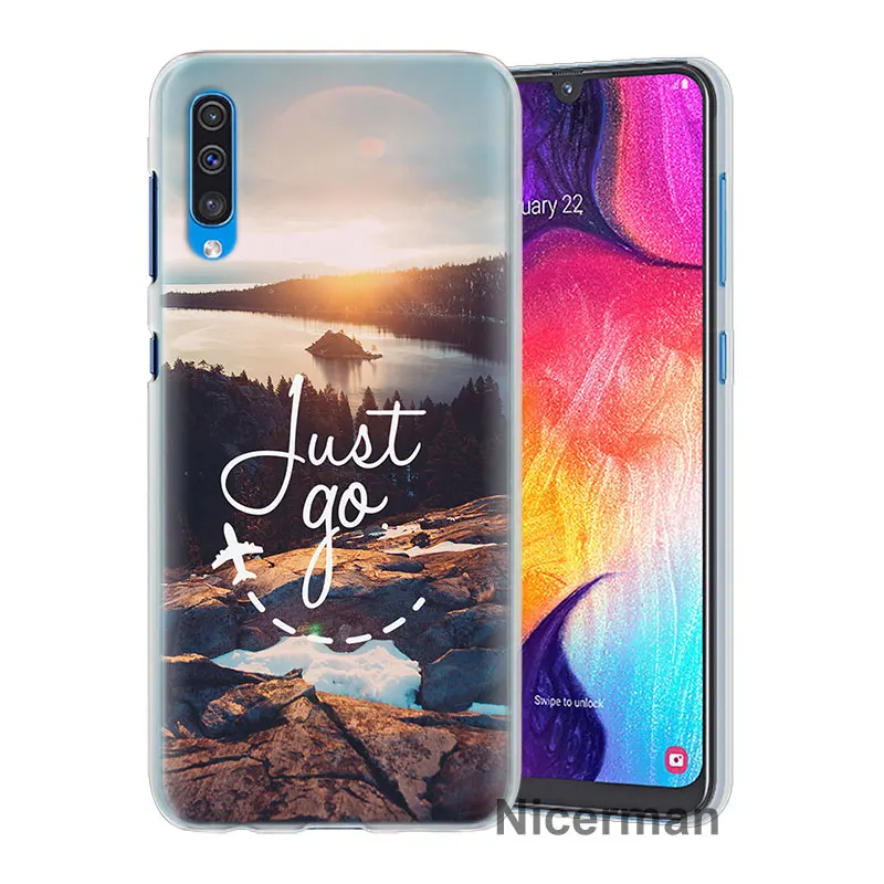 Карта мира путешествия планы чехол s крышка для samsung Galaxy A30 A50 A70 A80 M10 M30 A7 A6 A8+ A9 ПК Жесткий Чехол Для Телефона
