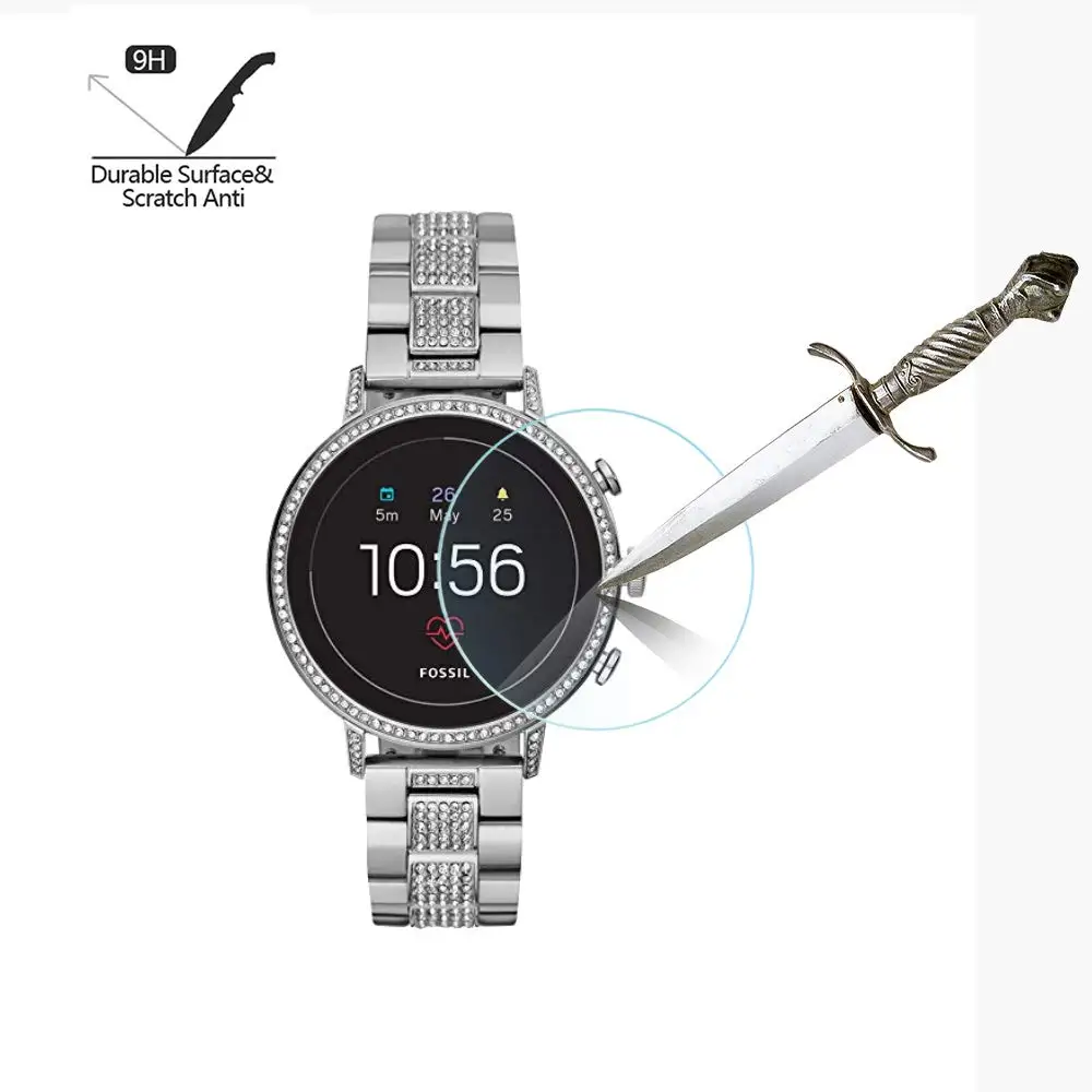 Закаленное стекло для защиты экрана женщин Fossil Gen 4 Q Venture HR | Электроника
