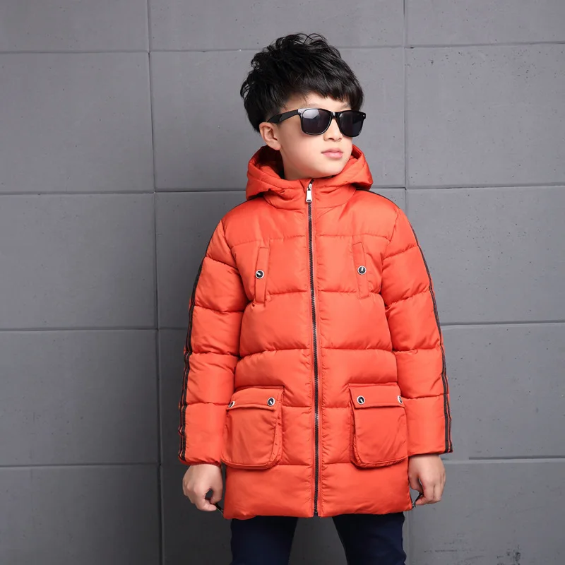 Новинка 2017 года Обувь для мальчиков зима Теплая куртка Детская школьная с