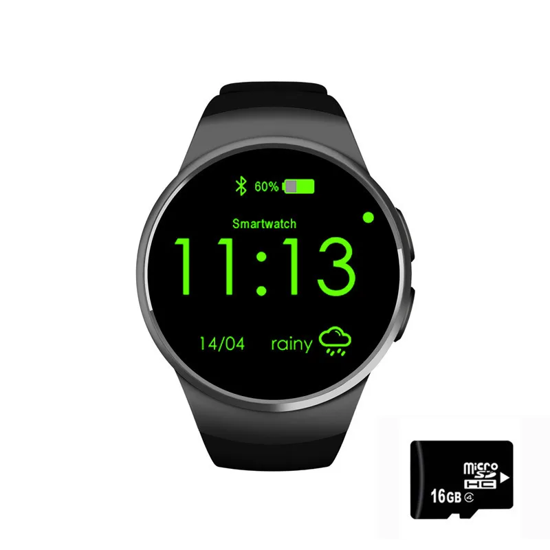 KW18 Смарт-часы Android/IOS смарт часы с sim-карты Bluetooth телефон Heart Rate monaitors SmartWatch