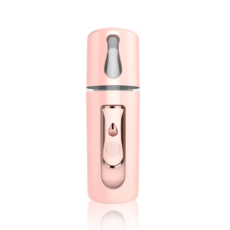Pink USB портативный нано-распылитель для лица удобный распылитель Пароварка для лица устройство для ухода за кожей - Цвет: Pink