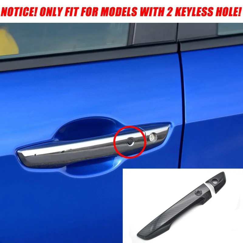 Для Honda Civic 2016 2017 2018 2019 2020 боковая дверная ручка из углеродного волокна