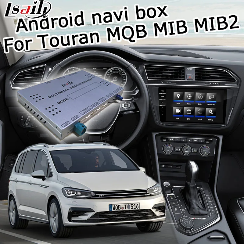 Интерфейсная коробка Android / carplay для Volkswagen Touran 6 5 8 9 2 дюйма видеоинтерфейс