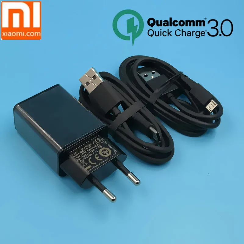 Оригинальный зарядный адаптер XIAOMI redmi note 5 qc 3 0 qucik для mi 8 6 a1 a2 MI5 5S max 2 mix 2s mi8 mi6 Redmi