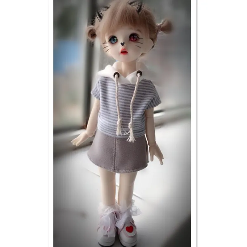 1/4 1/6 BJD YOSD Кукла Одежда Толстовка для куклы аксессуары, Повседневная блузка рубашка, короткие юбки, пальто для 1/4 1/6 кукла BJD