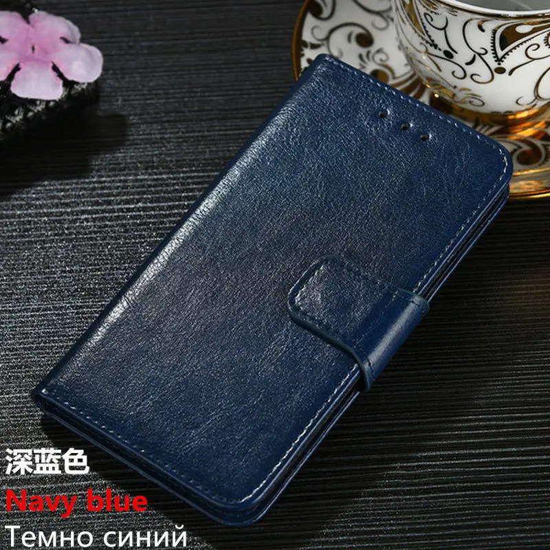 Navy blue Huawei p30 pro case Leather Soft Case for huawei p10 plus p10/20 pro p10/p20/p30 lite mate 9 10 20 lite Flip Wallet TPU Cover - Цвет: Navy blue