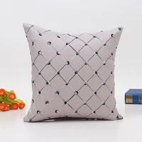 meijuner imitation diamond pattern pillow cover modern fashion simple cushion cover for home wedding bedroom sofa 45x45cm