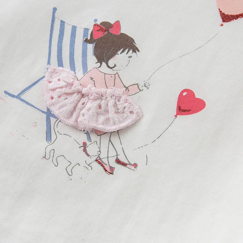 Комплекты модной летней одежды для маленьких девочек DB10496 dave bella милые комплекты