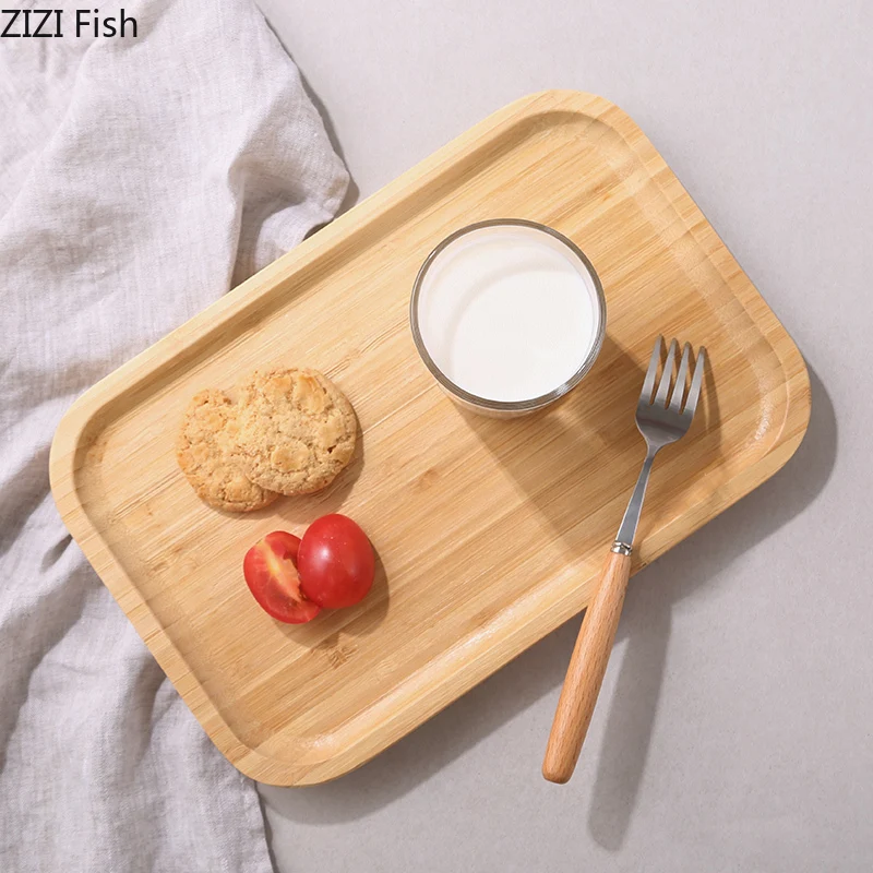 1 шт. прямоугольный поднос из бамбука для хранения чая | Дом и сад