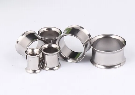 1 пара хирургические Нержавеющая сталь беруши Туннели для пирсинга штанга Ушная