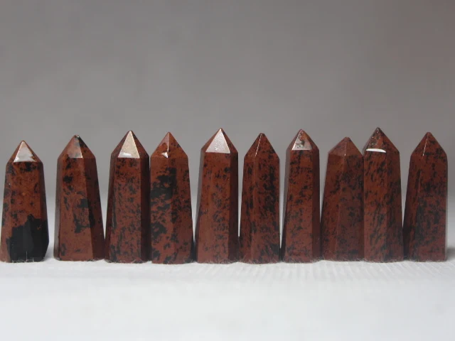 

10pcs 34 - 37 mm natural golden red quartz crystal healing wand free shipping