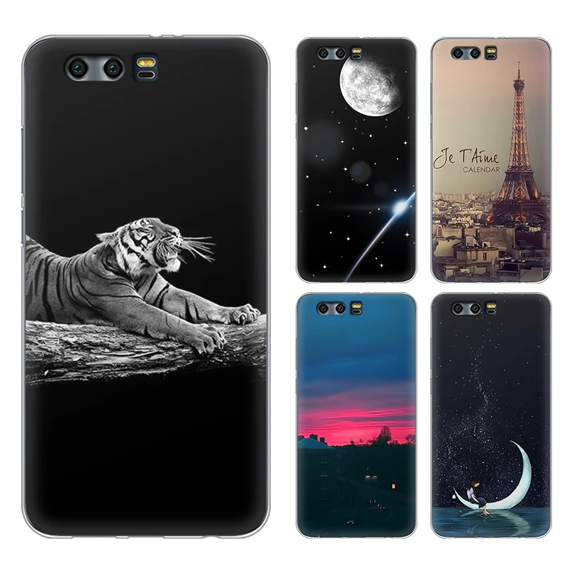 iTien Good Quality Fashion Lovely Patter style Case For Huawei honor 9 Protective Silicone Cover Gel Shell Rubber Pouch Skin |