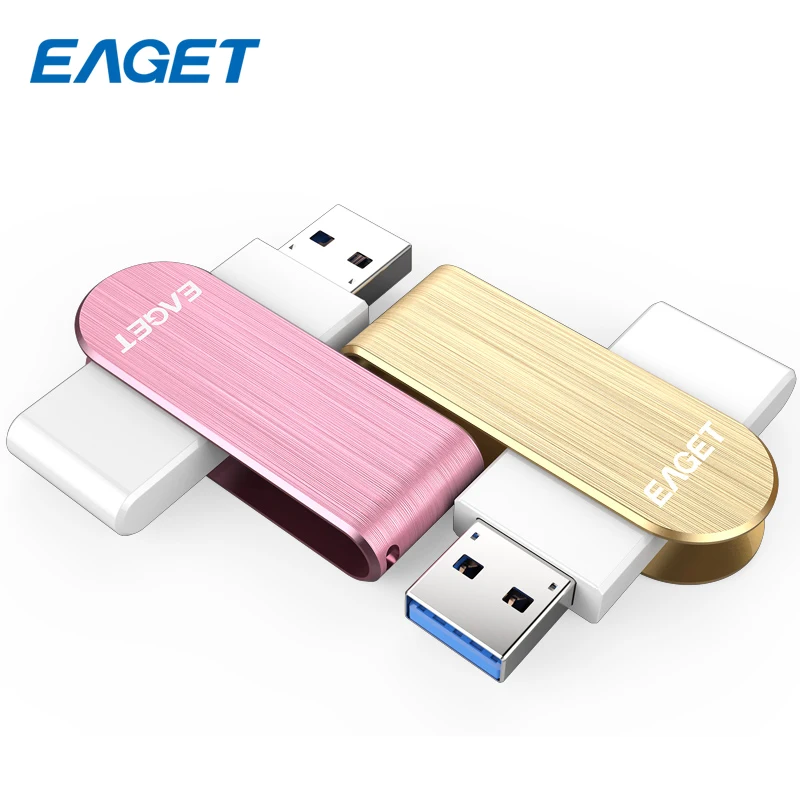 Eaget USB 3.0 Flash Drive 32 ГБ металл памяти флешки 16 64 256 cle Водонепроницаемый флэш диск для