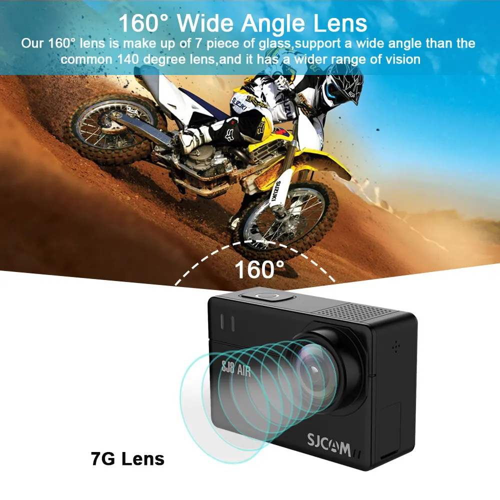 Оригинальный SJCAM SJ8 Pro/SJ8 Plus/SJ8 экшн камера WiFi 4 к 1200 мАч HD DVR видеокамера пульт