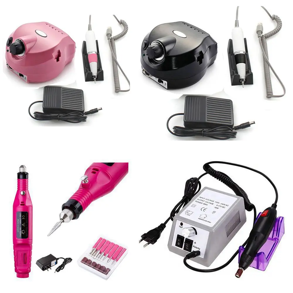 

Electric Nail Drill Manicure Machine Nail Art Drill Set Kit Finger Toe Nail Care Tools Pedicure Machine for Acrylic Gel Nails