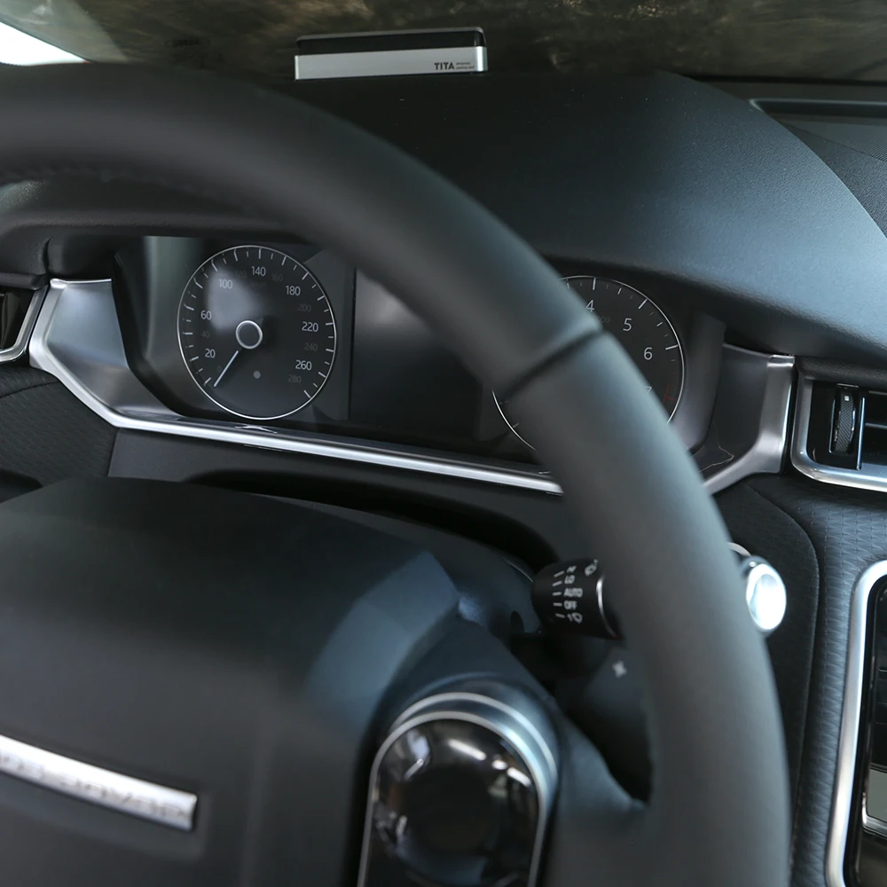 Матовый серебристый АБС пептид для украшения приборной панели рамка Land Rover Range VELAR