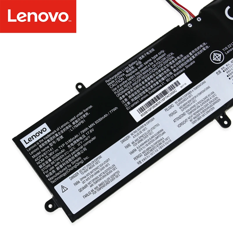 Оригинальный аккумулятор для ноутбука Lenovo IdeaPad 720S-15IKB V730-15-IFI L17M4PB1 L17C4PB1 |