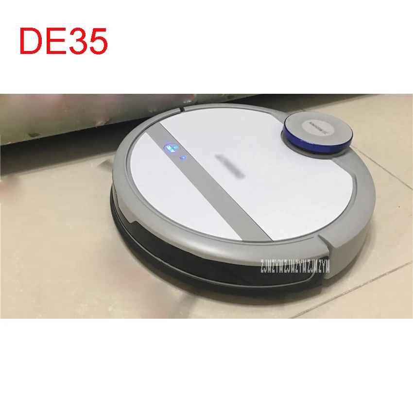 

Mini Robot Vacuum Cleaner for Home Automatic Sweeping Dust Sterilize Smart Planned Mobile App 0.35L Dust box DE35 100-240V