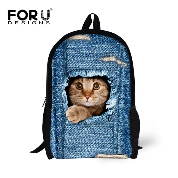 Forudesigns/3D бабочка Школьные ранцы для подростков Обувь для девочек кошка сова собака тигра, леопарда студент школьный детьми Bookbag дети Mochila - Цвет: C3304C