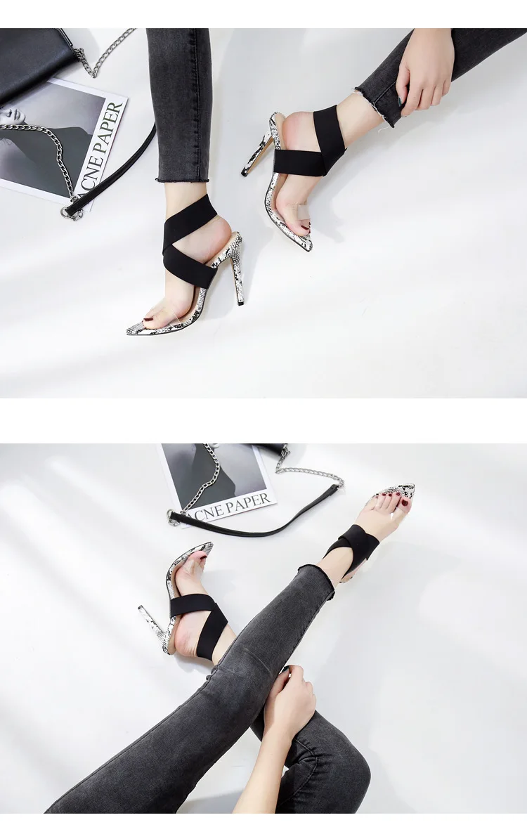 LTARTA/женские сандалии на каблуках; женские сандалии; коллекция года; сезон Ранняя осень; Новинка; прозрачные туфли на шпильке с открытым носком и перекрестными ремешками ZL-129-1