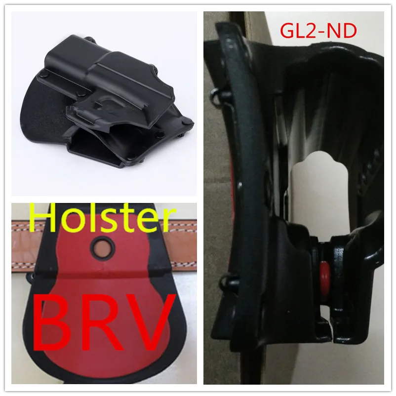 

Black Hunting Right Hand Belt Loop Paddle Platform Tactical Gun Pistol Holster Protection GL2 6900 BRV 6909 GL2-ND