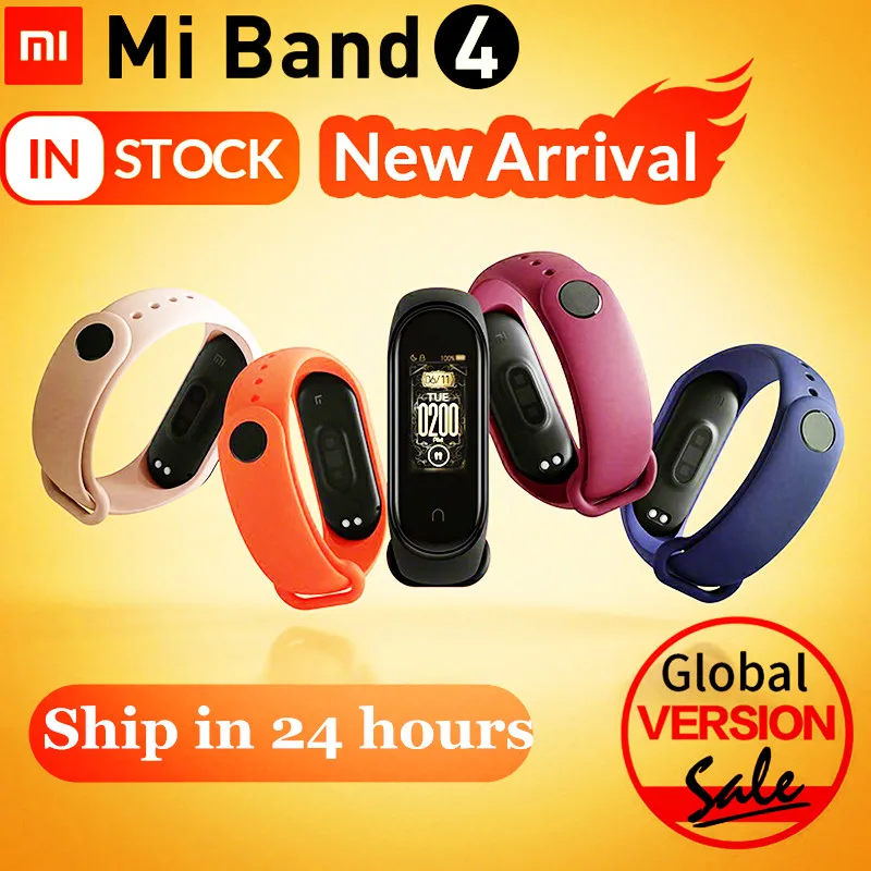 Умный Браслет Xiaomi Mi Band 4 оригинальный браслет с цветным экраном и пульсометром 135