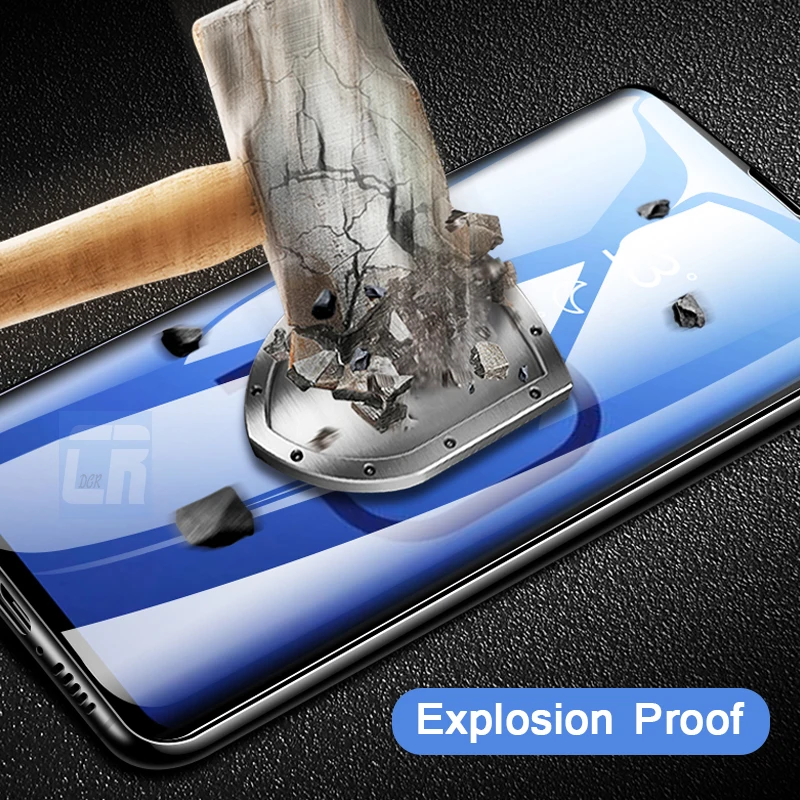 5D полное изогнутое закаленное стекло для Samsung Galaxy S10 защита экрана Plus Защитное S10e