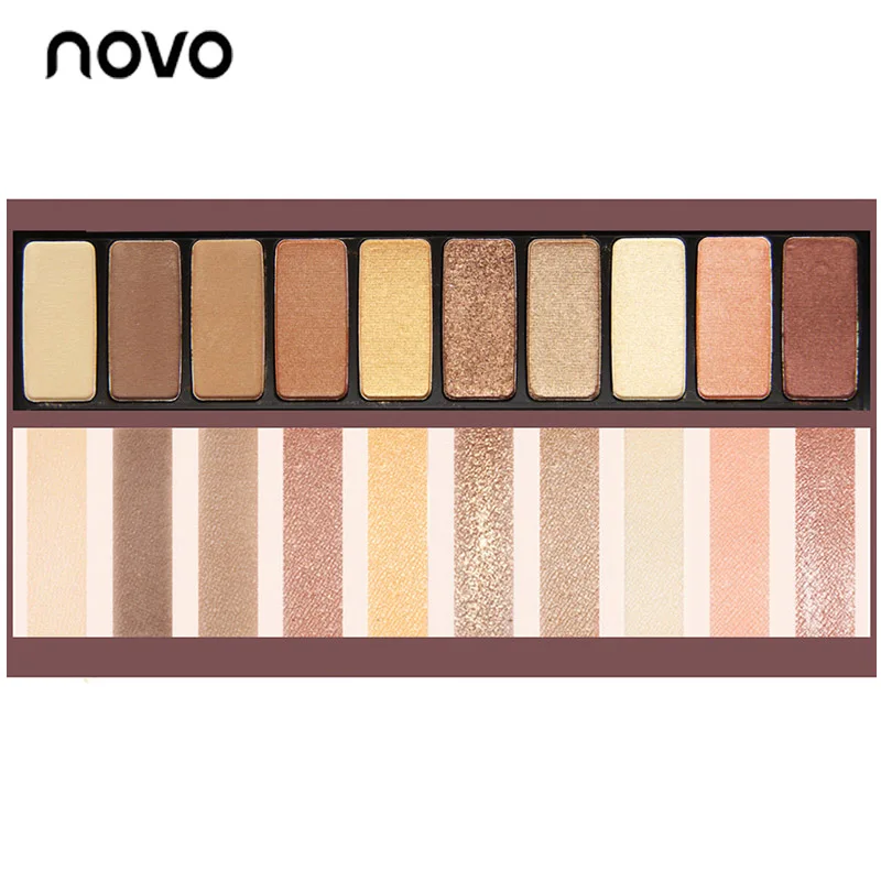 NOVO Smoky Brand makeup Eyeshadow Pallete Cosmetics Makeup Waterproof Natural Glitter Matte Shimmer Eye Shadow paleta de sombra |