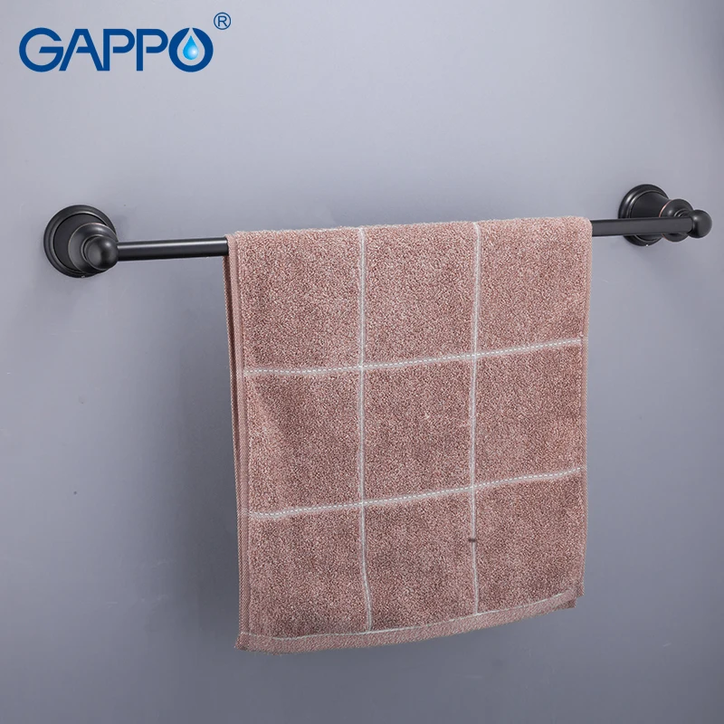 Башенные перекладины GAPPO черные настенные вешалки для полотенец одинарные