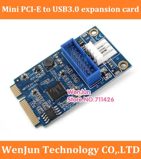 ПК компьютер мини PCI E Express к 19Pin 19p USB 3 0 разъем + 4pin питание материнская плата