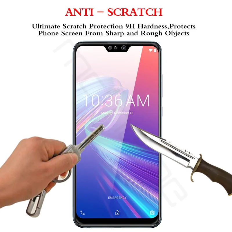 Полностью покрывающее закаленное Стекло для Asus ZenFone Max Pro M2 ZB631KL Экран защитная