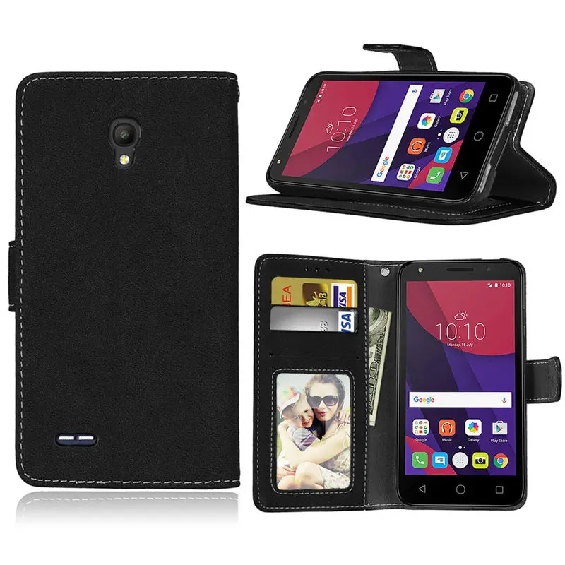 Чехол из искусственной кожи для Alcatel Idol 4 6055K чехол кошелек One Touch 6055 6055B книжка