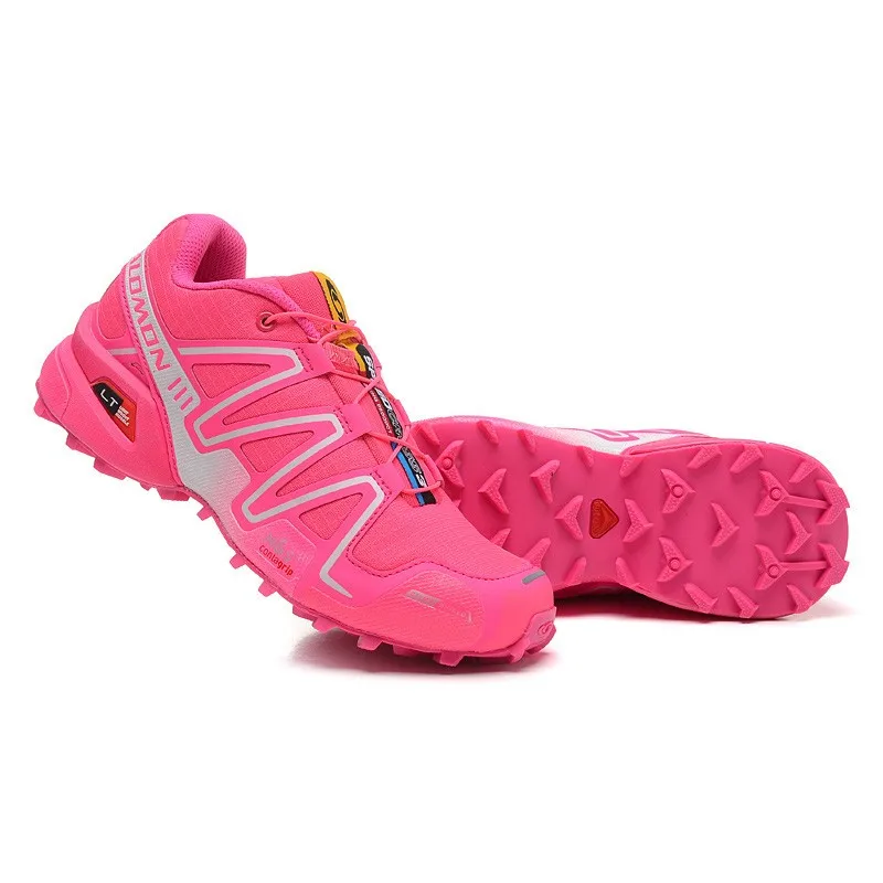 Salomon speed Cross 3 CS Нескользящие кроссовки Удобная обувь для бега женские розовые eur 36