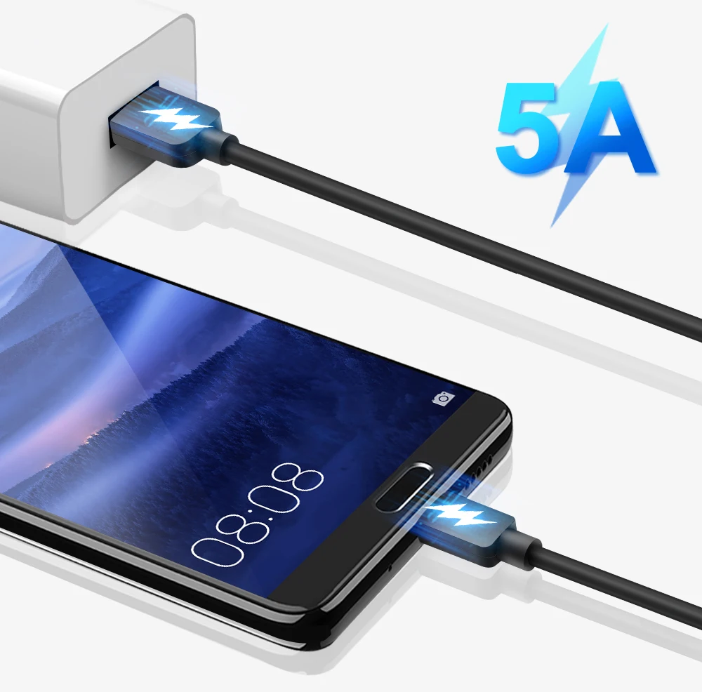 Rocketek Quick Charge USB C type C кабель 5A для huawei Lite Pro usb зарядный кабель для huawei P10 P20 P30