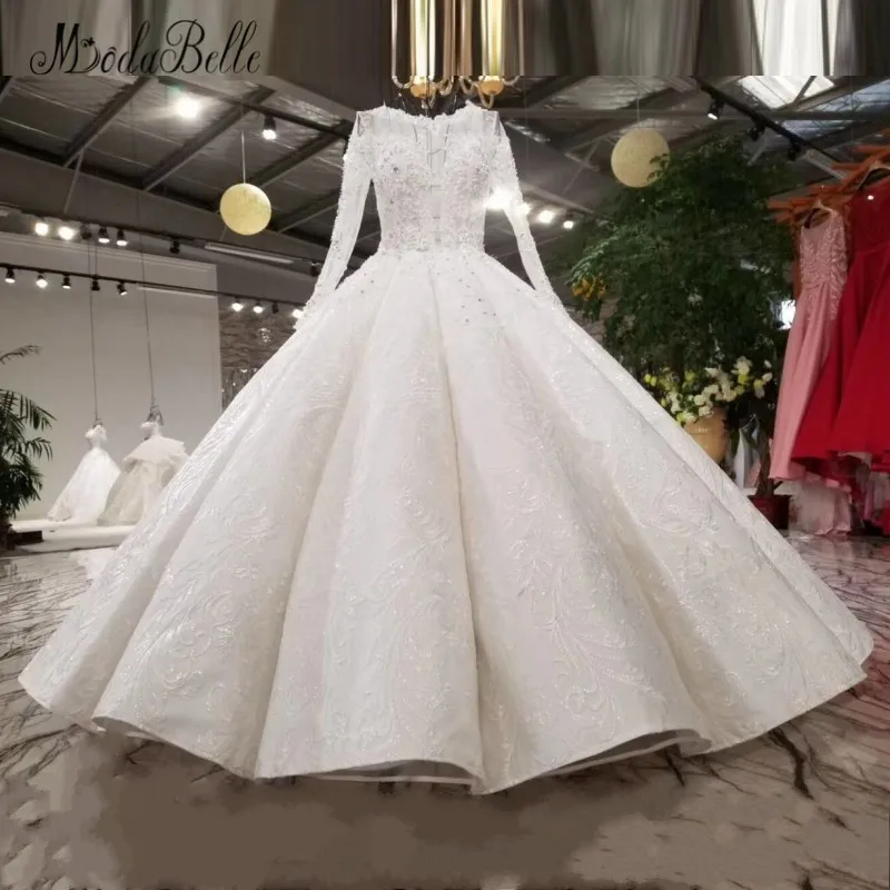 Modabelle/роскошное свадебное платье 2018 года винтажное с длинными рукавами и