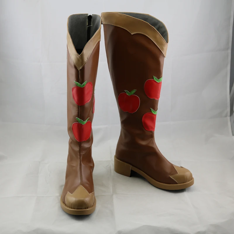 Обувь для косплея конной девочки радужные камни Applejack сапоги Хэллоуина
