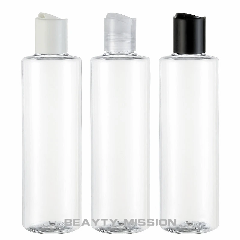 BEAUTY MISSION пустые пластиковые флаконы для шампуня 250 мл с дисковой крышкой эфирные