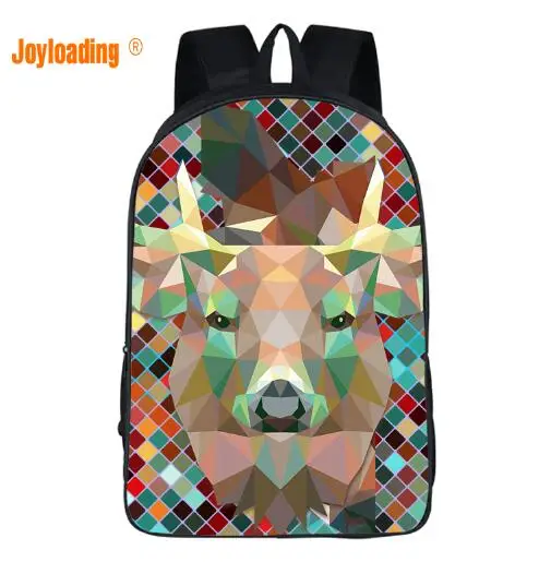 Бежевый Joyloading детский сад Стильный мультфильм мозаика Детский рюкзак Детский, школьная сумка ученики Плечи сумка - Цвет: Бежевый